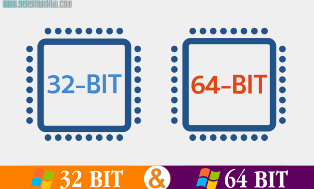 Read more about the article √ Pengertian Dan Perbedaan Antara Windows 32 Bit Dan 64 Bit