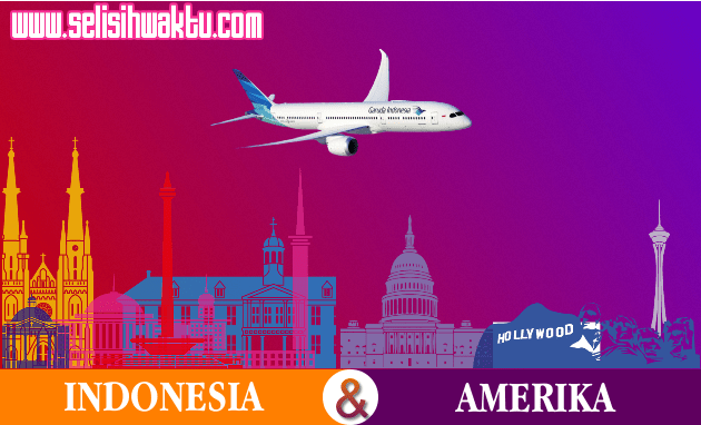 Waktu Tempuh Indonesia ke Amerika